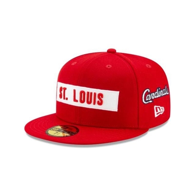 St. Louis Cardinals Gorra | New Era MLB Boxed Wordmark 59fifty Fitted Cap Mexico - Rojos